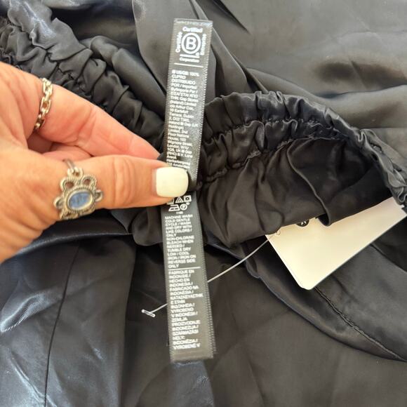 NWT Athleta Pantalon Calm Cool Pant Women’s Size Medium Black Palazzo Silky - Picture 12 of 13